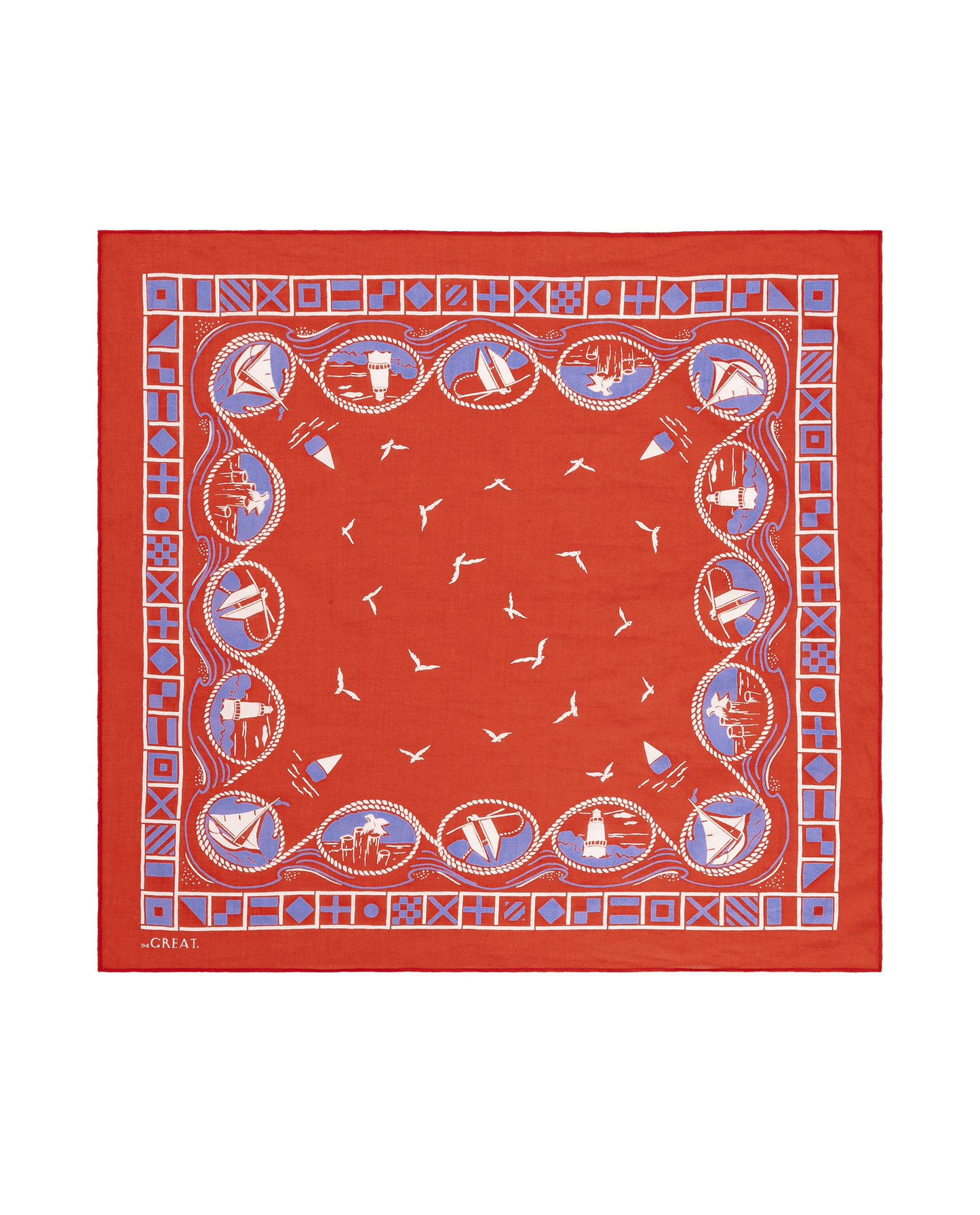 The Sailboat Bandana. -- Red