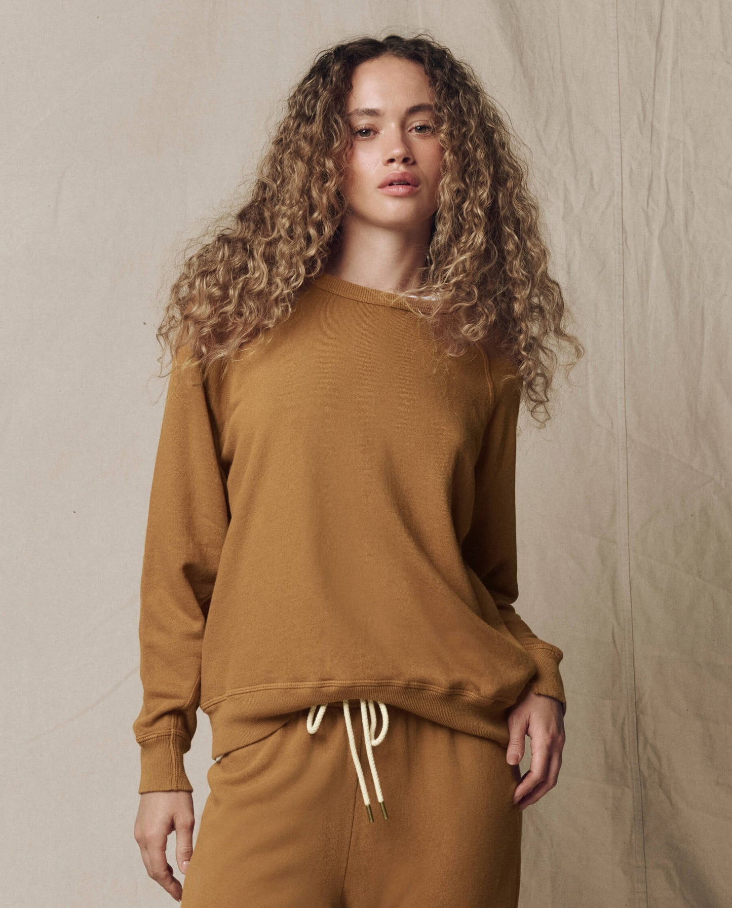 The College Sweatshirt. Solid -- Cork